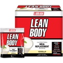 Labrada Lean Body Disposition All-In-One Vanilla Meal Ersatz Shake, 40g Protein, Whey Blend, 8g Gesunde Fette EFA's & Fiber, 22 Vitamine und Mineralstoffe, Keine künstliche Farbe, Glutenfrei, (42 Packungen)