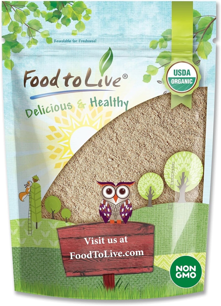 Essen zu leben Bio Ashwagandha Root Powder, 12 Unzen - Non-GMO, Fein gemahlener indischer Ginseng, Pure, Raw, Vegan. Einfach zu mischen.