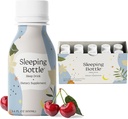 Schlafhilfe Getränk, Melatonin kostenlos, Vegan, No-Sugar, Cherry Flavor (3.4 Fl Oz, Packung 10)