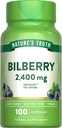 Nature's Truth Bilberry Extrakt Kapseln | 2400mg | 100 Count | Non-GMO & Gluten Kostenlose Ergänzung