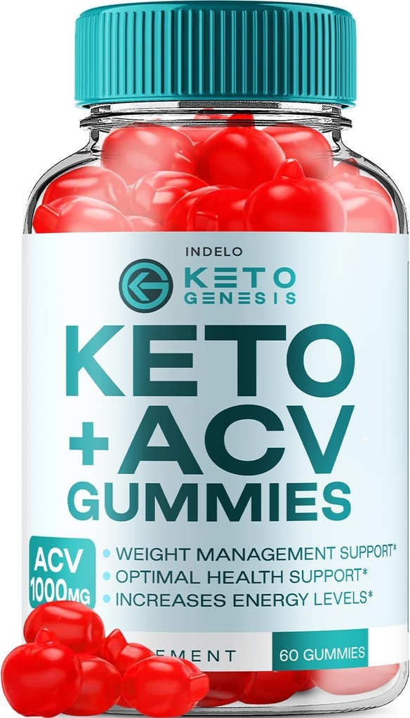Keto Genesis ACV Gummies Advanced Gummies 1000mg, Genesis Keto + ACV Weight Management Gummies Apfelessig Genesis Nahrungsergänzung Genesis Gummies Bewertungen Vitamin B12 B6 (60 Gummies)