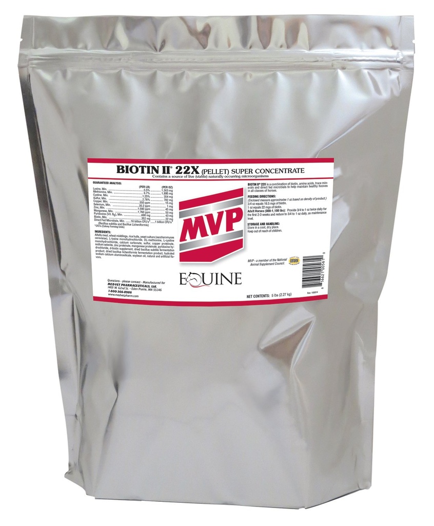 Biotin II 22X (5lb) Hoof Supplement für Pferde