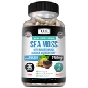 Kaya Naturals Sea Moss - Mobility Supplement for Men and Women - with Burdock Root, Irish Moss, Bladderwrack, and BioPerine - for Mobility Health and Immune Boost, 30 Count