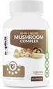 Komplette Pilz-Ergänzung mit 10 Pilz-Extrakte & Blends (Cordyceps, Reishi, Shiitake, Lions Mane, Maitake, Türkei-Tail, Chaga, Royal Sun, White Button, Black Fungus Mushroom) - 60 Caps