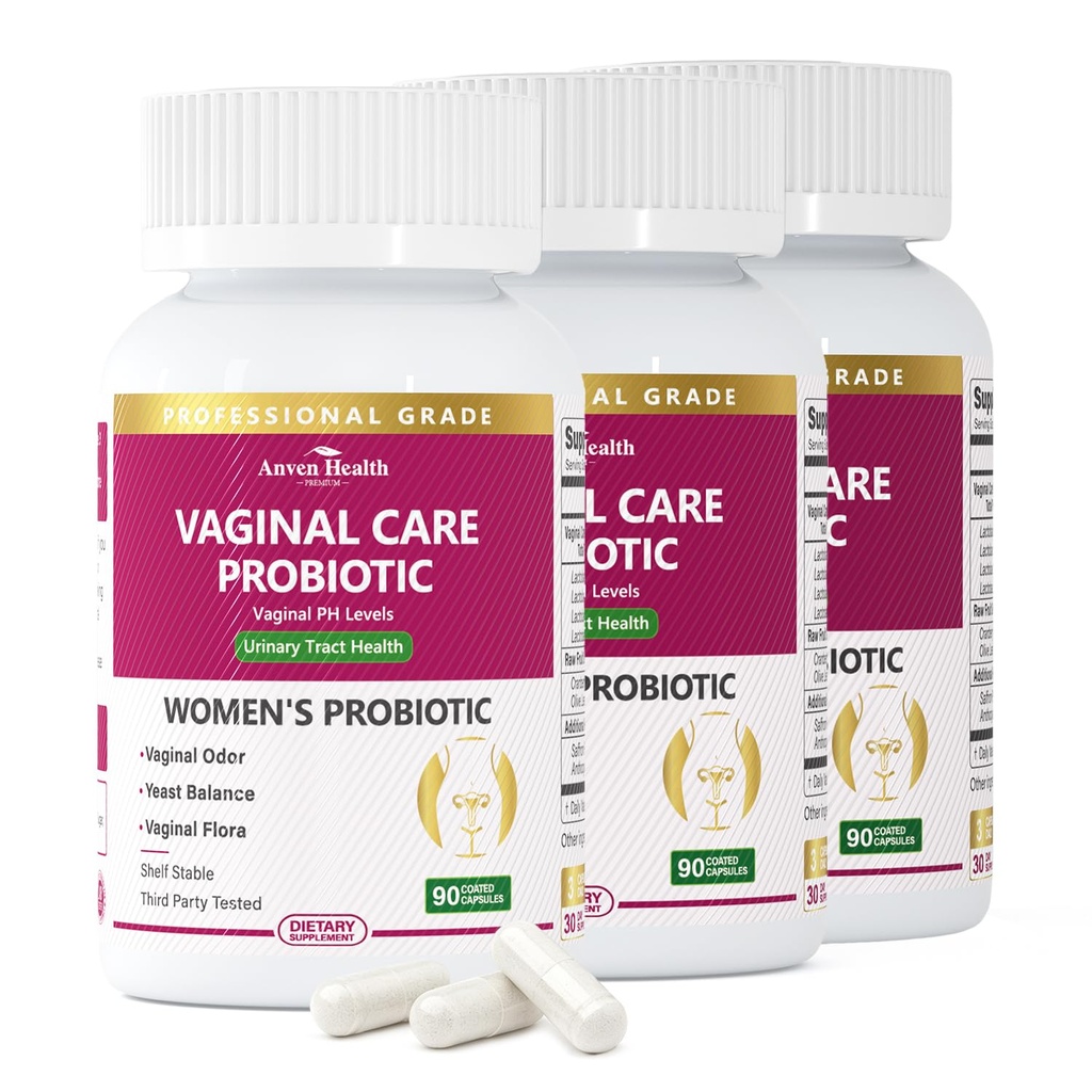 Vaginale Probiotika für Frauen pH Balance mit Präbiotika - 60 Milliarden Frauen Probiotikum für Vaginale Flora, Odor, Hefe & Verdauungsgesundheit mit Safran, Cranberry, Vegan & Non-GMO | 270 Caps