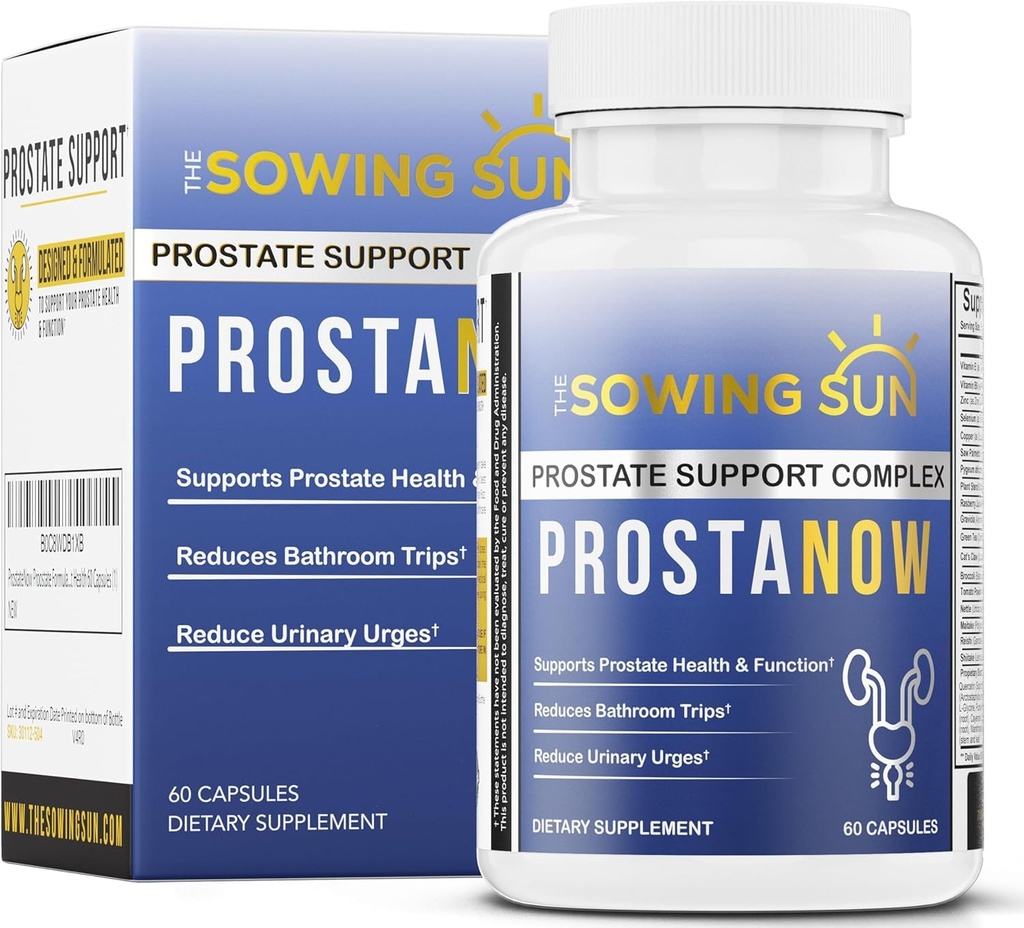 ProstaNow Prostata-Formel, Saw Palmetto für Männer, Reduzieren Sie häufige Urination, unterstützt Blase & Urinary Health, Reduzieren Sie Waking Up bei Nacht zu Urinary Tract Health - 60 Kapseln (1)