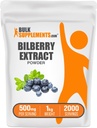 BulkSupplements.com Bilberry Extract Powder - Bilberry Extract Supplement, Kräuterergänzung - Vegan & Glulten Free, 500mg pro Servierung, 1kg (2.2 lbs) (Pack von 1)