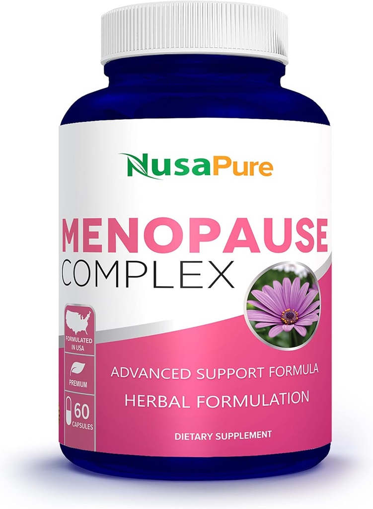 NusaPure Menopause Complex : Black Cohosh und Herbal Zutaten - 60 Kapseln