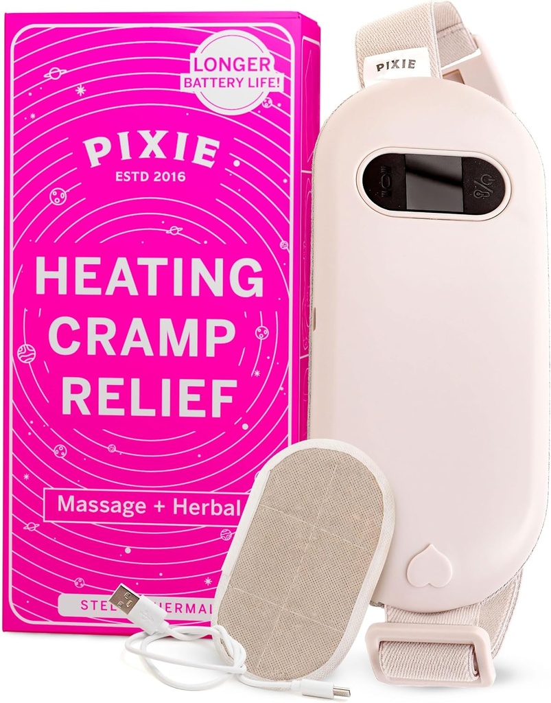 Pixie wiederaufladbare Heizkissen für Cramps – Kräuter-Heizung Gürtel für Rückenschmerzen – Natürliches Relief mit wiederverwendbaren Heizpaketen – Nachdenkliches Geschenk für Frauen & Mädchen