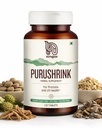 Nirogam Purushrink - BPH Prostate Supplement for Men, Supports Better Sleep & Urinary Health - Natural Ayurvedic Herbal Supplement 120 Tablets - Vegan, Dairy Free, Gluten Free