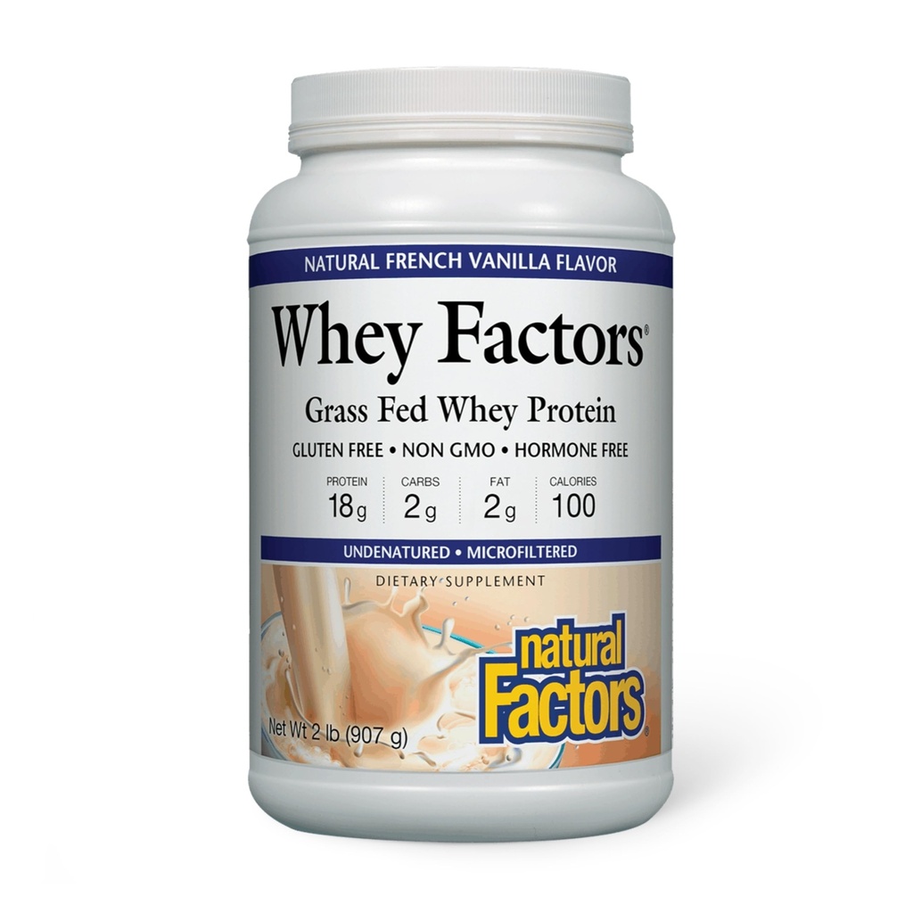 Natürliche Faktoren Whey Factors, Französisch Vanille, 2-Pound (Pack von 6)