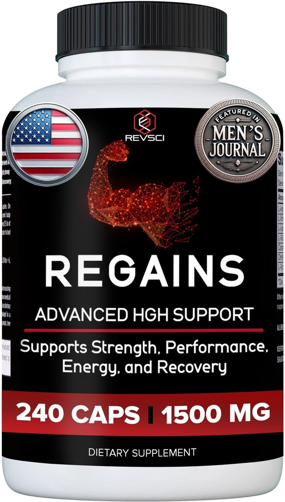 HGH Ergänzungen für Männer und Frauen - Regains natürliche anabole Muskelwachstum Gebäude & Human Growth Hormone für Männer, Muskelaufbau für Männer, Muskel Erholung Post Workout Supplement, 240 Protein Pillen