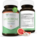 Microbiome Balance, Gut Health Supplements für Frauen und Männer, Verdauungsergänzung mit Monolaurin und Caprylsäure, All-Natural Detoxification Supplement für Verdauungs-Gesundheit, Verdauungs-Boost 120 C