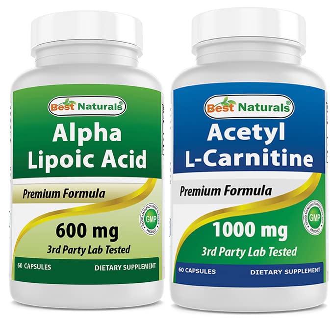 Best Naturals Alpha Lipsäure 600 mg & Acetyl L-Carnitin 1000mg