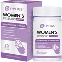 OMOGS Women's Probiotic 180 Billion CFUs 18 Strains, with Organic Prebiotics, Cranberry Extract, D-Mannose & Digestive Enzyme, für Verdauungs-, Boost Immune, PH Balance & Urethral Health, 90 Kapseln
