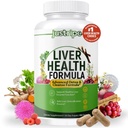 Liver Health Formula, Liver Cleanse Detox & Repair mit Artichoke Extract, Milk Thistle, Dandelion und mehr für Lebergesundheit - Herbal Liver Support Supplement 30 Tage Versorgung (1)