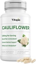 Bio Cauliflower Superfood Veggies Powder Supplement - Natürliche Sulforaphane, Vitamine, Mineralstoffe für Verdauung, Energie, Antioxidans Unterstützung - 120 pflanzliche Kapseln, Non-GMO, Gluten-frei