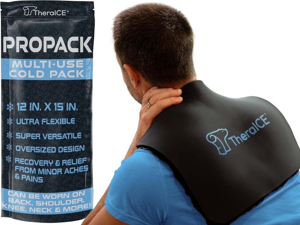 TheraICE PROpack Cold Therapy Reusable Cold Gel Ice Pack - Extra Large 12x15 - Ideal für Muskel Rückenschmerzen, Schulter, Hip Knee - Mehrzweck-Kalt-Eissack für Minor Aches & Pains
