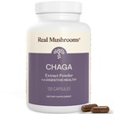 Echte Pilze Chaga Mushroom Capsules – Bio-Kaga-Extrakt-Pulver mit Extrakt-Pulver für Wellness & Energie-Unterstützung– Vegan, Non-GMO, 120 Kapseln – Organic Mushroom Supplement