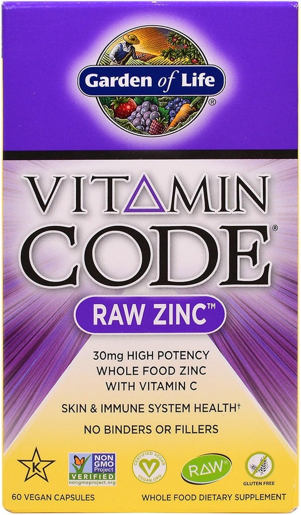 Garten des Lebens, Vitamin-Code, Raw Zinc, 60 Veggie Caps