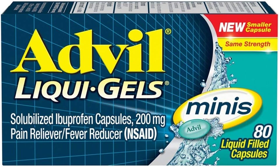 Advil Liqui-Gels Minis, 80 Kapseln pro Flasche (5 Flaschen)