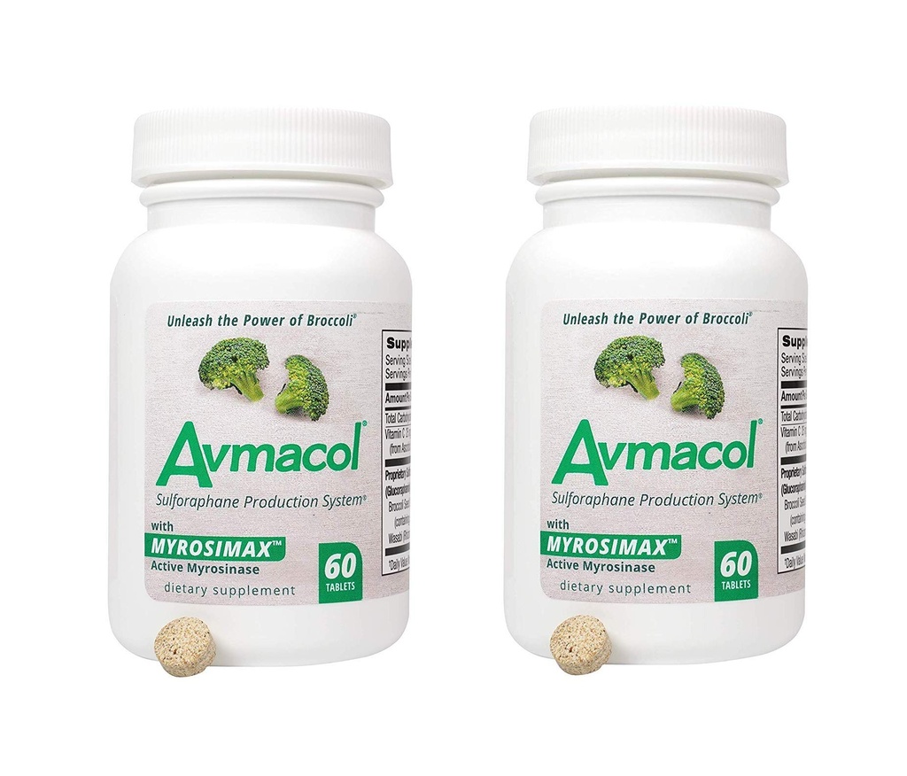 AVMACOL® (120) 2 Flasche Wert Sulforaphane Ergänzung mit Myrosinase