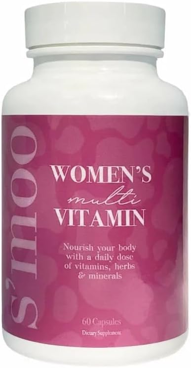 S'moo Women's Multivitamin | PCOS Multivitamin, Hormon Balance für Frauen, Fruchtbarkeit Ergänzungen für Frauen, Ovulation Supplement, Ovarian Gesundheit (30 Servietten)