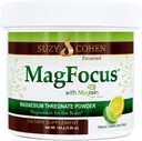 Suzy Cohen MagFocus Magnesium Threonate Pulver Nahrungsergänzung 200mg, Gesunde Nerve, Unterstützung Kognition, Energie, Knochengesundheit, Stevia, Zitronengeschmack, 60 Servierungen