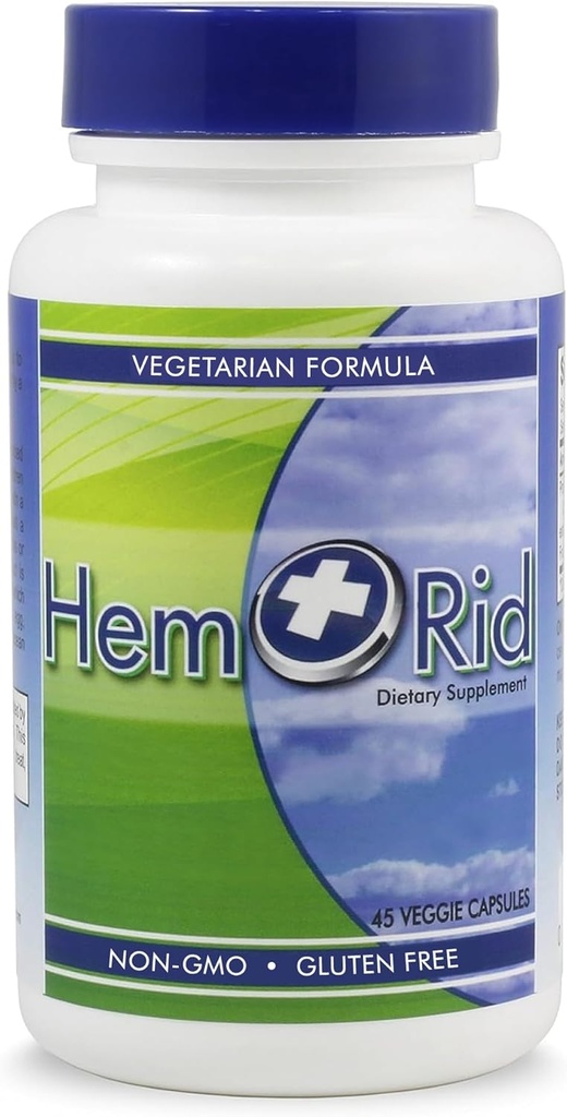 HemRid beste Hämorrhoid-Ergänzung, Reduzieren Sie Juckreiz, Irritation, Bleeding, Brennen in 2-5 Tagen, Klinisch getestet Zutaten bieten schnelles Relief in 120 Tagen