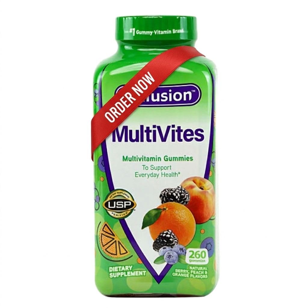 Vitafusions Multivites Gummies 260 ct, Support Everyday Health - (Pack of 1) Seven Days Pills Case Included