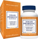 Der Vitamin Shoppe Probiotic Delayed Release 30 Billion - mit 10 Probiotischen Strainen zur Unterstützung von Verdauungs-, Immun- und Vaginalgesundheit oder Hefeungleichgewicht - Regal Stabil (30 Veggie Caps)