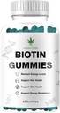 Biotin Gummis, Haar, Haut und Nägel Gummis - Unterstützt gesundes Haar - Vegan Biotin Vitamine für Damen und Herren (1)