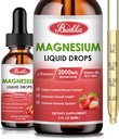Magnesium Glycinate 500mg Supplement, flüssiges Magnesium Complex Supplement mit Magnesium Glycinat, Malat, Taurat, Citrat & L-Theanin für Muskeln, Schlaf & Stress Relief-Strawberry Flavor