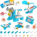 WhalesBot A1 Coding Spielzeug für Kinder, Baustein Roboter, Spaß STEM Spielzeug mit Magnetregler und Sensorblöcken, Screen-Free Coding mit 3 Guide Books für Kinder 3-6