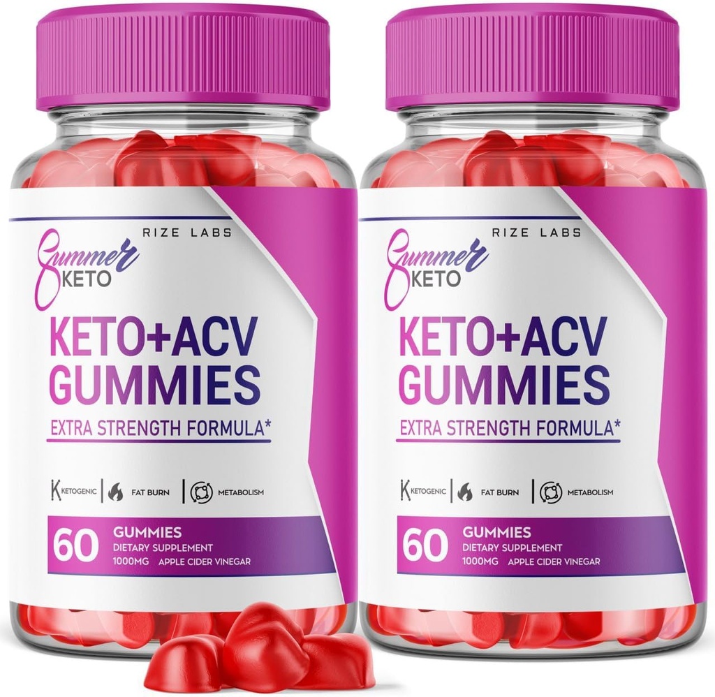 rize labs - Sommer Keto+ACV Gummis - Sommer Weight Loss Gummis - Belly Fat Diet, Vegan Advanced Formula (120 Gummis)