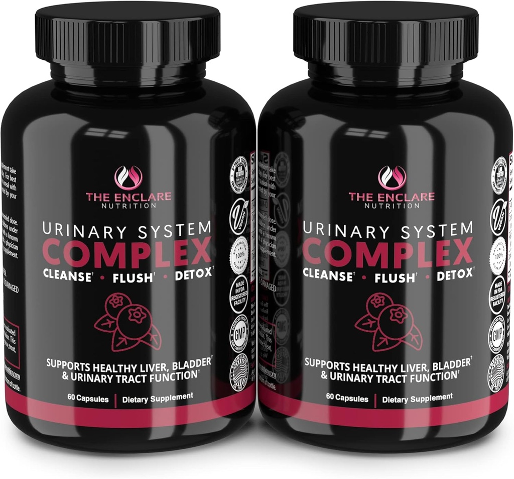 DIE ENCLARE NUTRITION D Mannose Capsules|1000mg mit Cranberry Pills für Damen und Herren, Hibiscus & Dandelion. Fast-Acting Urinary Tract Health, Blasenkontrolle, Liver Support, Kidney Cleanse & Detox(2)