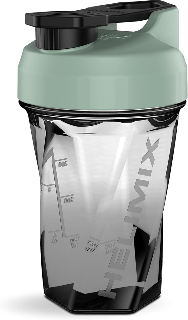 HELIMIX 1.5 Vortex Blender Shaker Bottle hält bis zu 20oz | Kein Blending Ball oder Whisk | USA Made | Portable Pre Workout Whey Protein Drink Shaker Cup | Mixes Cocktails Glatteies Shakes | Top Rack Safe
