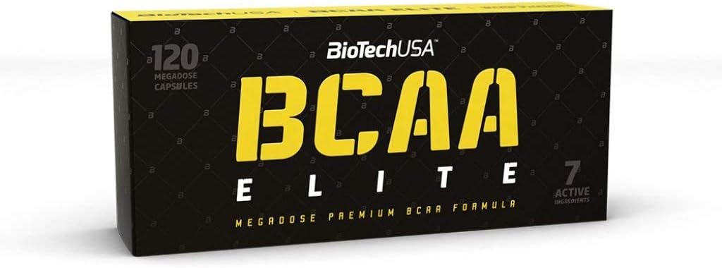 BioTechUSA Elite Series BCAA Elite 120 Kapseln Aminosäuren mit L-Leucin, L-Isoleucin und L-Valine. BCAA Ergänzung