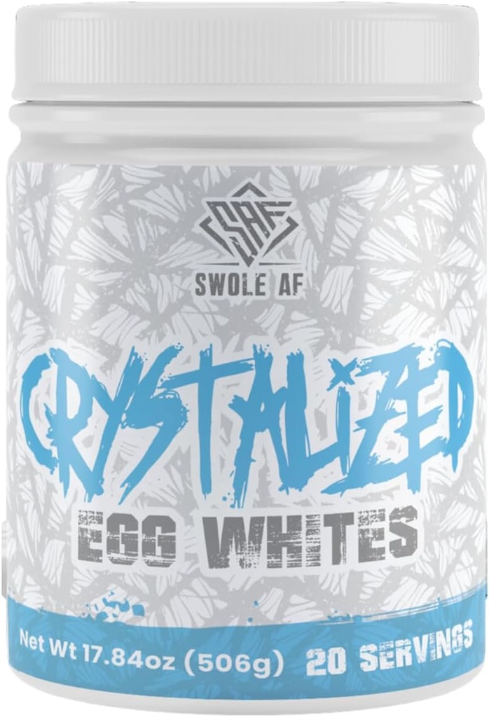 Swole AF | Crystalized Egg Whites | Protein Rich & Promotes Lean Muskelwachstum | Verbesserung der Immunfunktion Workout Hinzugefügt Getränk Mix