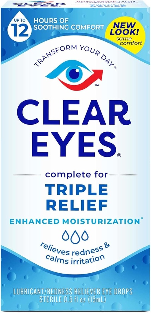 Klare Augen Triple Action Relief Augentropfen 0.50 Unze