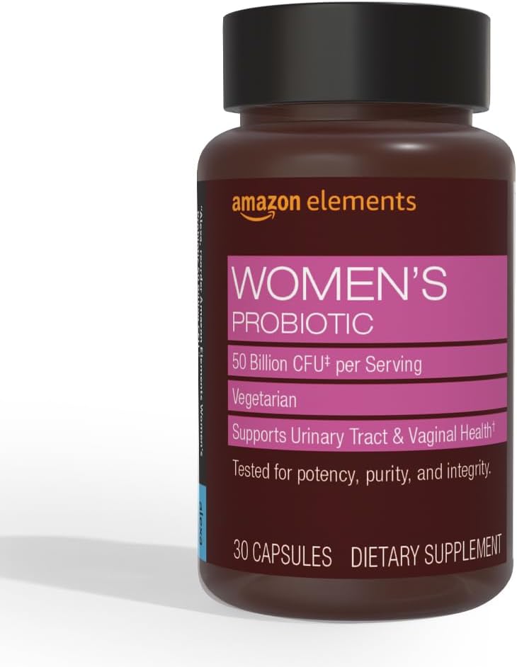 Elements One Daily Women's Probiotic, Support Urinary Tract und Vaginal Health, 50 Billion CFU (7 Stämme), Lactobaccilus und Bifidobacteria Blend, 30 Kapseln