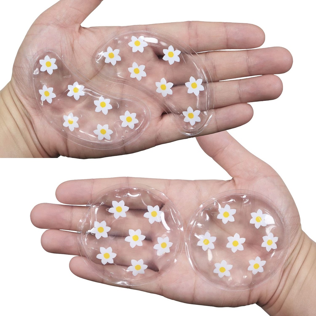ZNÖCUETÖD Gel Ice Pack Reusable Cooling Eye Pads und unter Eye Patches,Eye Hot Cold Treatment Pack für Redness,Pain Relief und Eye Relax