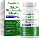 NAD Nicotinamid Riboside Resveratrol 900mg - NAD Ergänzung mit Resveratrol | NAD+ Ergänzung für Anti-Aging, Cellular Energy, DNA Repair | NAD Nicotinamid Riboside 900 mit hoher Absorption