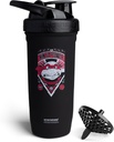 Smartshake TMNT Ninja Power Reforce Edelstahl Protein Shaker Bottle 900 ml | 30 oz - Lecksichere Schraub Lid - BPA Free - Unisex - Schwarz