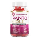 Katherine & Clark Panto Gold Vitamin B5 Pantothenic Acid Gummis für Akne - Haar Haut und Nägel Gummi - Biotin, Zink, Folsäure Kaubare Non-GMO Gluten-Free für Körper - ölige Hautgummis - 60 Count