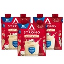 Atkins Strong High Protein Shake, Vanilla Flavored, 30g Protein, Low Carb und Low Sugar Shake, Keto Friendly, Glutenfrei, Muskel und Gut Health Support Complex, 12 Count