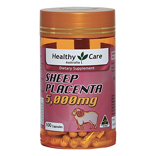 Healthy Care Sheep Placenta 5000mg 100 Kapseln Nahrungsergänzungsmittel Made in Australia