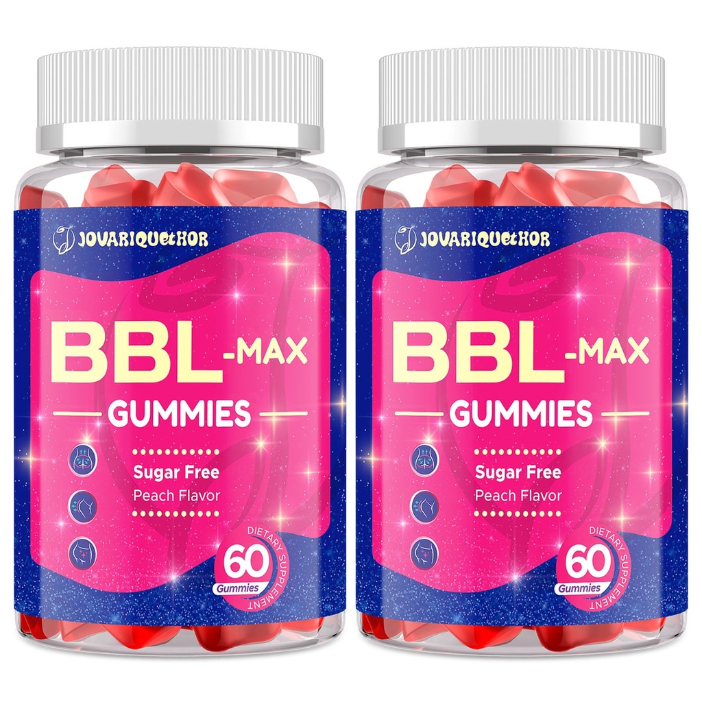 Stiefelgummis für Damen - BBL Gummis mit Multivitaminen und Kräuterextrakten - Peach Flavor - 120 Count