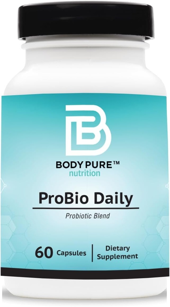 ProBio Daily | Powerful Probiotic Blend, Maintains Gastrointestinal Balance, Supports Digestive Health, Bowel Regularity, and Weight, Decreases Bloat. Gluten and Dairy Free, 60-Day Supply