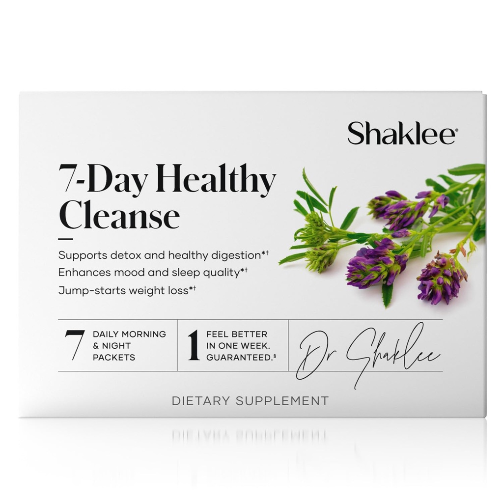 Shaklee - 7-Day Healthy Cleanse: Komplettes System Reset und Energie Boost - Mit Probiotika, Liver Support und Kräuterreiniger - Schritt-für-Schritt-Guide - 7 Tägliche Morgen- & Nacht-Packets